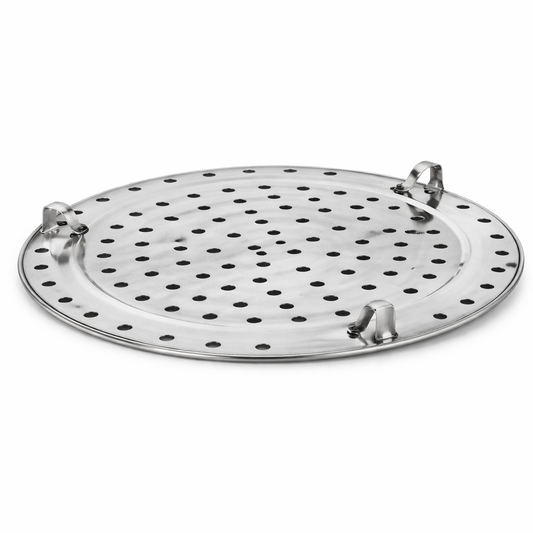 Stainless Steel Steamer Plate – Big Size Heavy-Duty Idli & Dum Cooking Stand